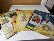 Vintage Woman’s Realm Magazines 1950s – Lot of 3 – Fashion, Knitting, Recipes