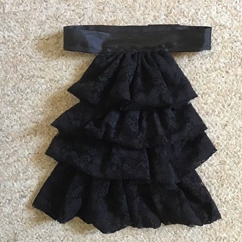 Jabot cravat black - jabot,