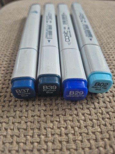 Copic classic marker pens blue - copic,