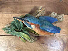 Vintage Bossons England Chalkware Wall Plaque Kingfisher 1971