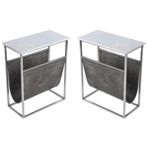 Home square marble and leather - and,