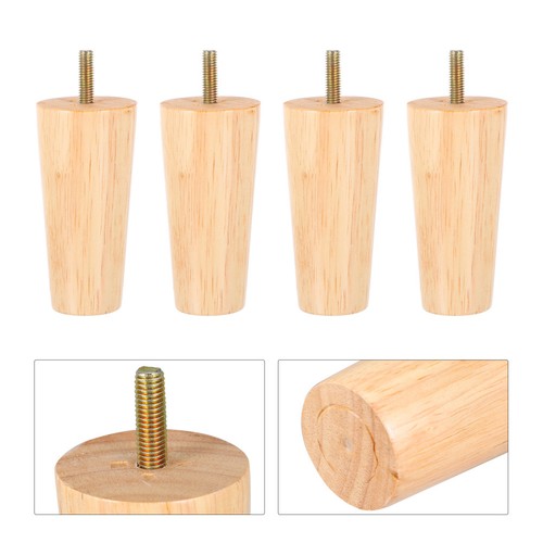 4pcs wooden sofa legs tapered - 4pcs,