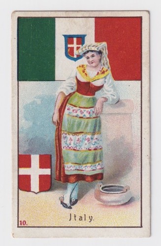 Cigarette card flags arms - -,