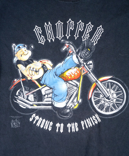 Vintage popeye harley davidson - popeye,