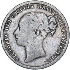 1887 Shilling (Young Head) -