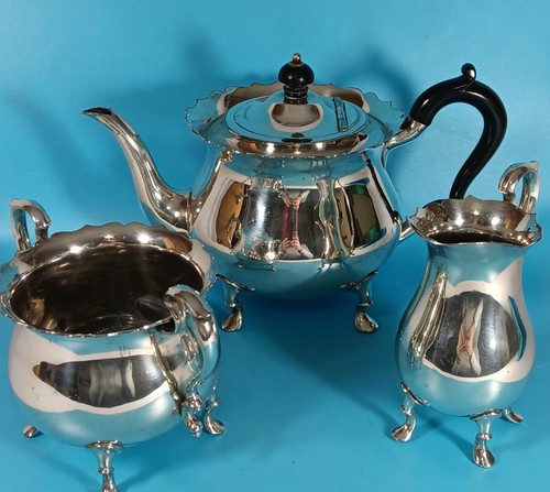 Silver plated tea set atkins - set.,