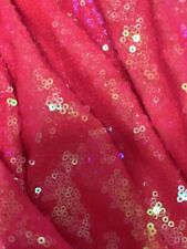 Pink Iridescent sequin fabric