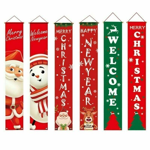 Xmas porch door wall banner - xmas,