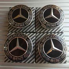 4 x Black Mercedes Benz 75mm