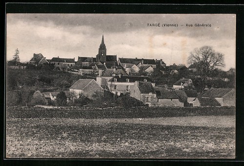 Old postcard targé - postcard, targé,