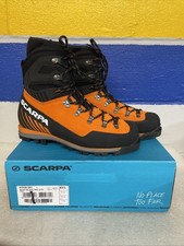 Scarpa Mont Blanc Pro GTX Orange Mountaineering Boots Mens EU 43.5 US 10 1/3 New