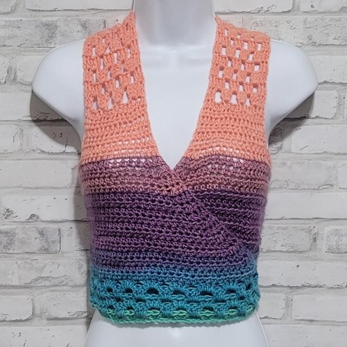 Handmade crochet rainbow