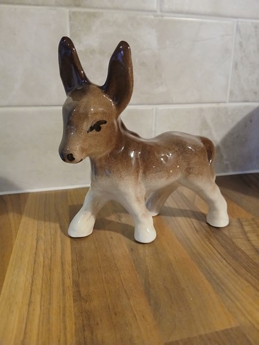 Vintage ceramic donkey - vintage,