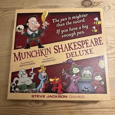 Munchkin Shakespeare Deluxe Steve Jackson Games 2017 Board Game Complete