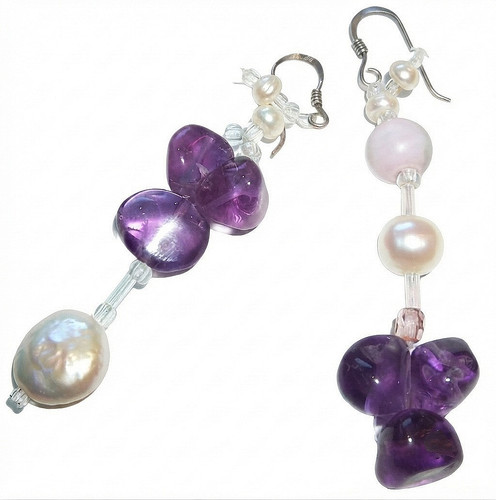 Mismatched real coin pearl