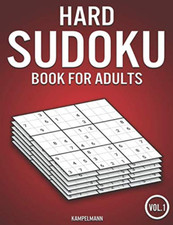 Hard Sudoku Book for Adults