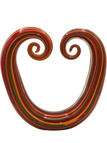 Multicoloured glass swirl - multicoloured,