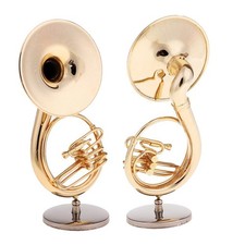 2Pcs 1/6 Mini Sousaphone
