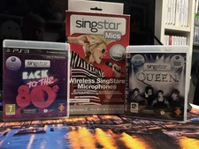 2 SingStar Wireless Microphones set Singstar back to the 80's & Singstar Queen 