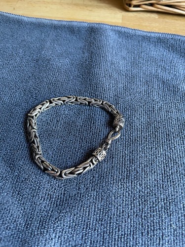 Silver byzantine link - silver, braclet