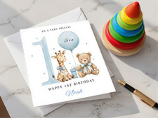 First Birthday Card for Boy