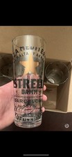 2x Estrella Damm One Pint 20oz Beer Glass Nucleated Barcelona Spain 