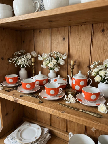 Vintage soviet polka dot - polka,