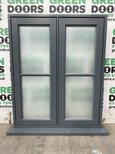 SOLID OAK CASEMENT WINDOW WOODEN GEORGIAN BARS FROSTED GLASS EXTERNAL NEW