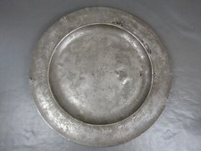 Antique pewter 18" charger
