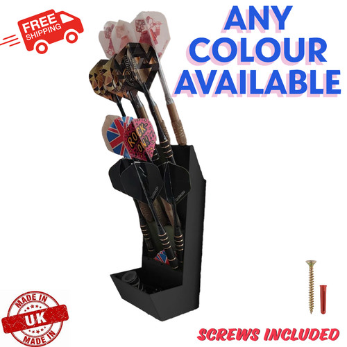 Wall mounted darts holder - mounted,