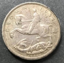 1935 GEORGE V SILVER CROWN