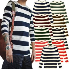 Mens Long Sleeve Stripe