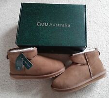 EMU Australia Sheepskin Stinger Micro Boots - Camel - Size UK6/EU39 - RRP £125