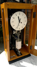 1950s Gents of Leicester Night Watchman~Tell-Tale Clock~ NOT electric ~ 27"tall