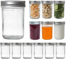 12 Pack 8 Oz Mason Jars with