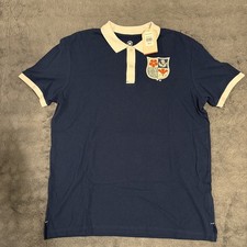 British & Irish Lions Haritage Polo - Navy/white. Size Uk XL