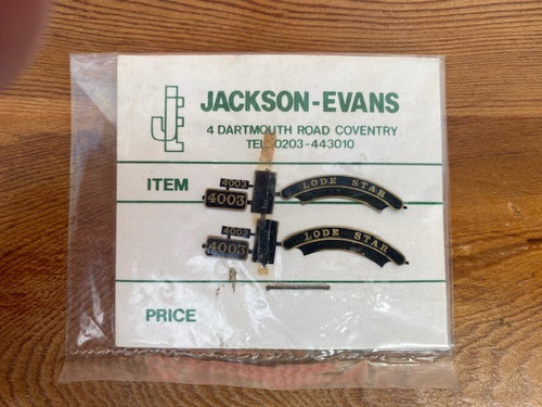 Jackson evans gauge name - oo, &
