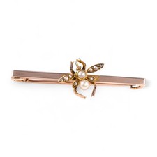 Antique Gold Insect Brooch