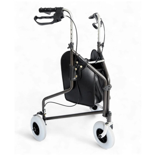 Three wheeled folding rollator - three,