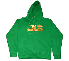 JLS Embellished Hoodie Green Polycotton For FAYE Ladies Small