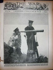Original Old Antique Print Ww1