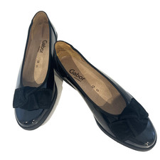 Gabor black patent leatherlow