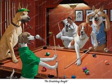 Dogs Playing Pool – “The