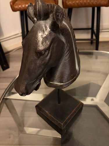 Black horse head - black,