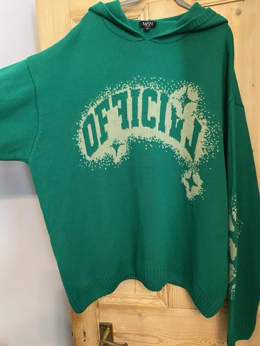 Green knit sweater size - green,