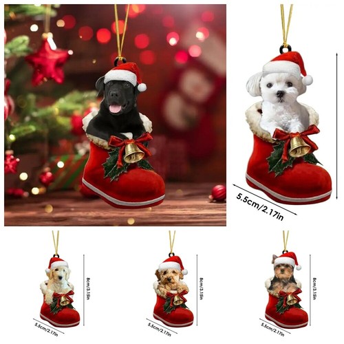 Dog christmas ornaments - dog,