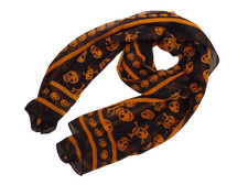 Ladies Cute Orange/Black Punk