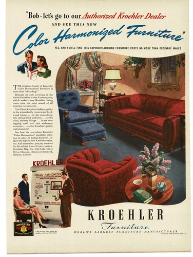 1940 kroehler furniture 1940s - 1940,