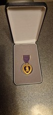 Military Order of the Purple Heart Gold-Plated Medal Pin Badge