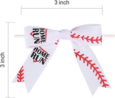 30 Pcs Baseball Printed Ribbon